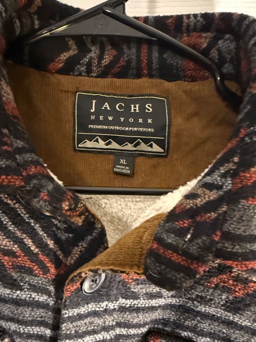 Universal Thread Black and Rust Patterned Lightweight Shirt Jacket - Picture 2 of 8